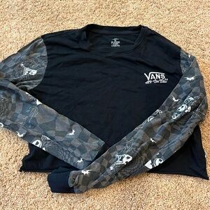 VANS x Disney The Nightmare Before Christmas Jack Long Sleeve Crop Top Medium
